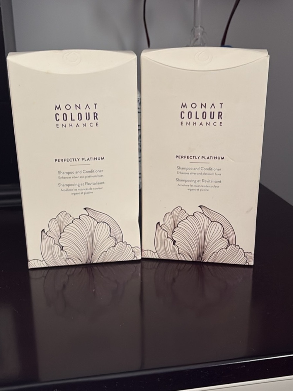MONAT Colour Enhance Perfectly Platinum Shampoo & Conditioner X2